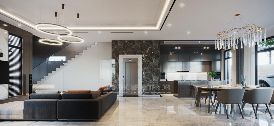 Thiết kế nội thất biệt thự Louis city Đại Mỗ