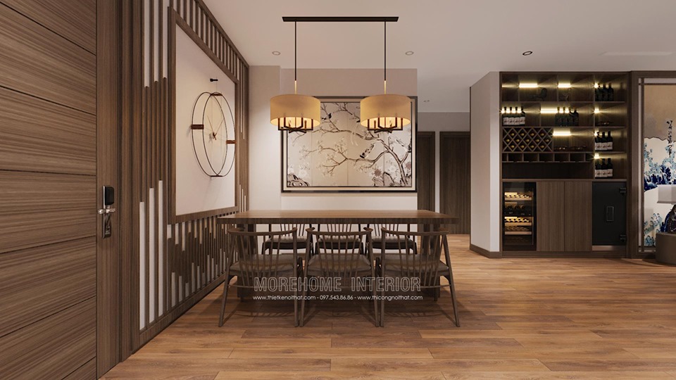 Thiết kế nội thất chung cư Vinhomes Skylake phong cách Nhật Bản