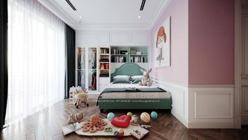 Tủ quần áo liền kệ để đồ đẹp, sang trọng co phòng con gái. Thiết kế cao cấp