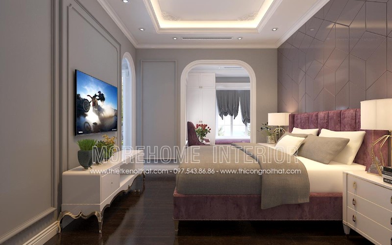 Morehome nhận cung cấp và sản xuất giường ngủ bọc nỉ đẹp theo yêu cầu của khách hàng. Liên hệ 097.543.8686 để sở hữu ngay mẫu giường ngủ đẹp này tại Morehome nhé