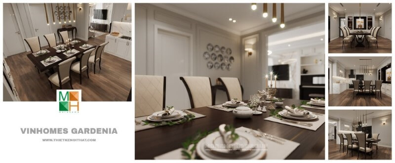 Xu hướng trang trí nội thất phòng ăn phong cách đương đại Thiết kế phòng ăn hiện đại, sang trọng cho không gian sống tiện nghi