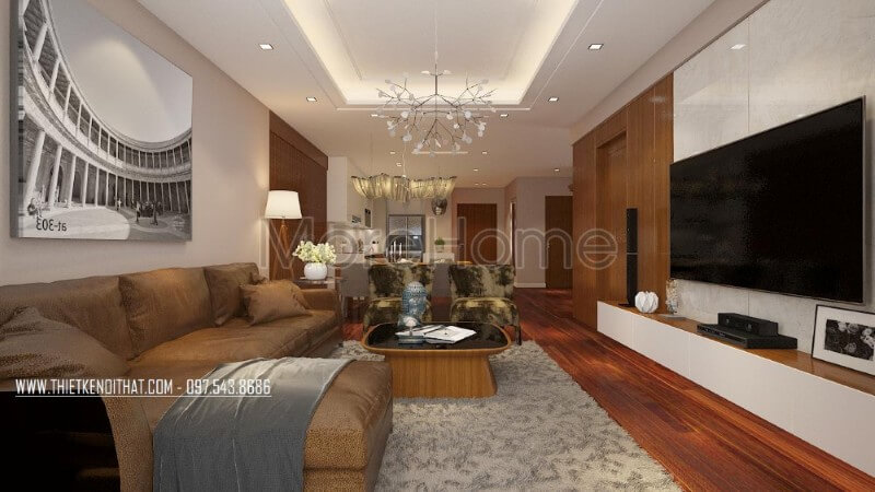Đá ốp tường phòng khách được coi là điểm nhấn ấn tượng nổi bật cho không gian phòng khách Các mẫu thiết kế đá ốp tường phòng khách đẹp đa sắc