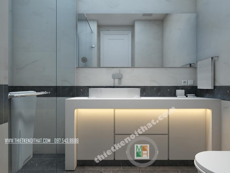 Trang trí nội thất phòng khách chung cư phong cách hiện đại Thiết kế nội thất phòng tắm chung cư