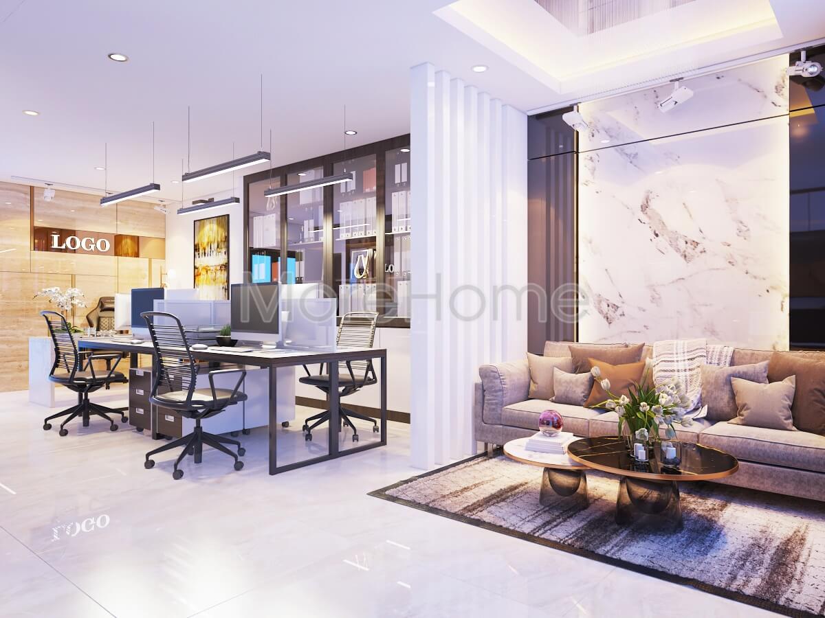 Lựa chọn đá lát nền màu trắng cho phòng khách giúp phòng trở lên sáng và sạch sẽ hơn nhiều Tổng hợp các mẫu thiết kế đá ốp tường phòng khách cao cấp