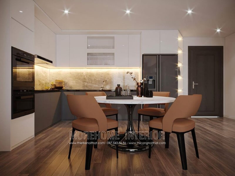 Thiết kế nội thất phòng ăn đẹp hiện đại