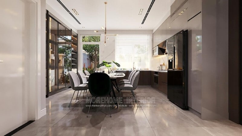 Thiết kế nội thất phòng ăn đẹp hiện đại