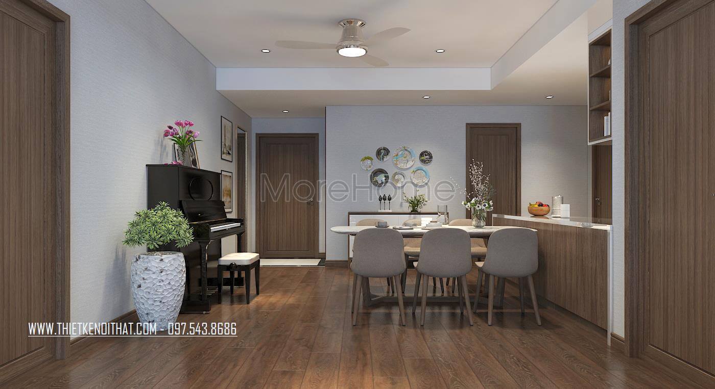 Thiết kế nội thất phòng ăn đẹp hiện đại