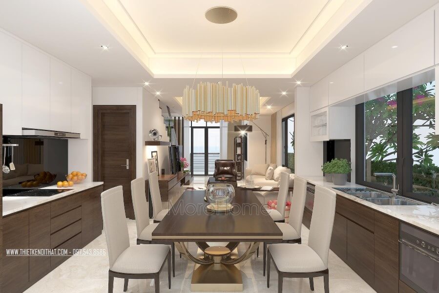 Thiết kế nội thất phòng ăn đẹp hiện đại