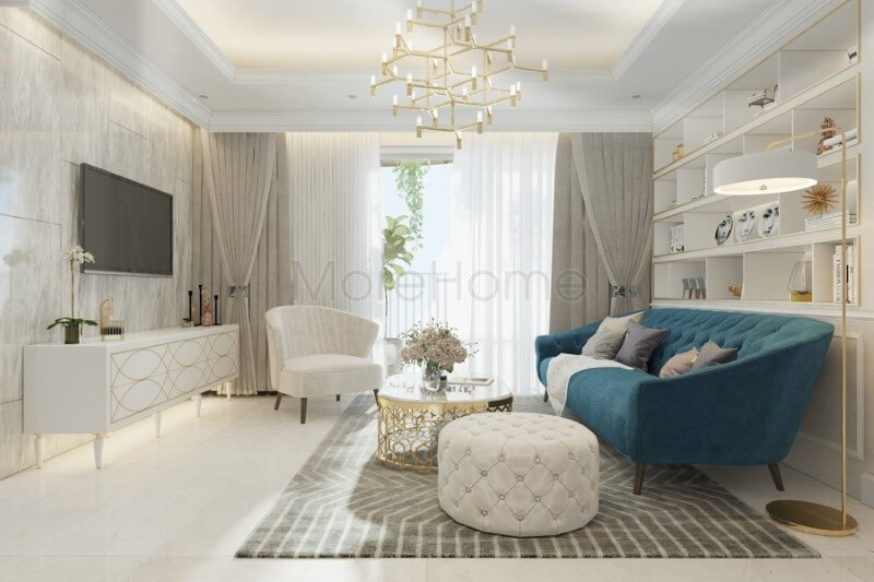 Chia sẻ các mẫu trang trí phòng khách tân cổ điển sang trọng nhất