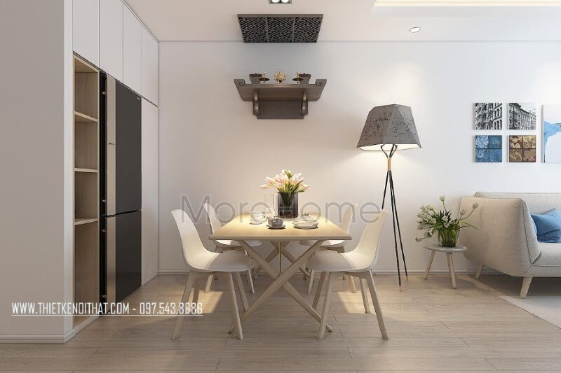 Trang trí nội thất phòng ăn phong cách hiện đại, sang trọng Thiết kế nội thất phòng ăn gỗ công nghiệp